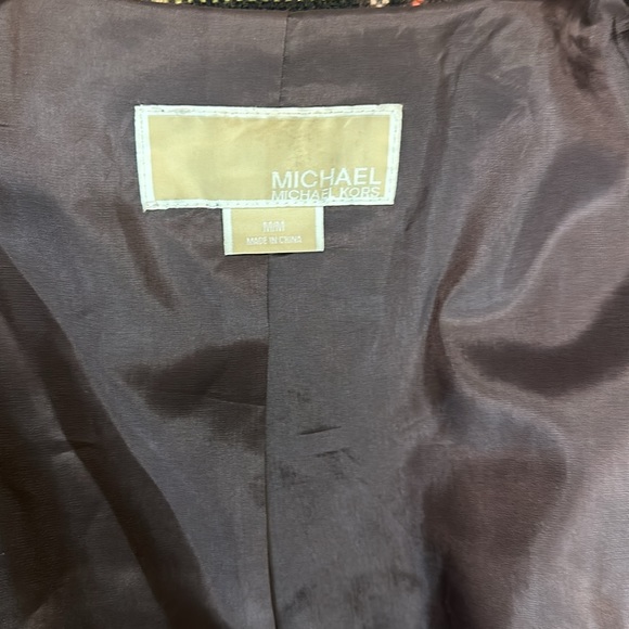 Michael Kors Brown Plaid Jacket - Picture 5 of 7